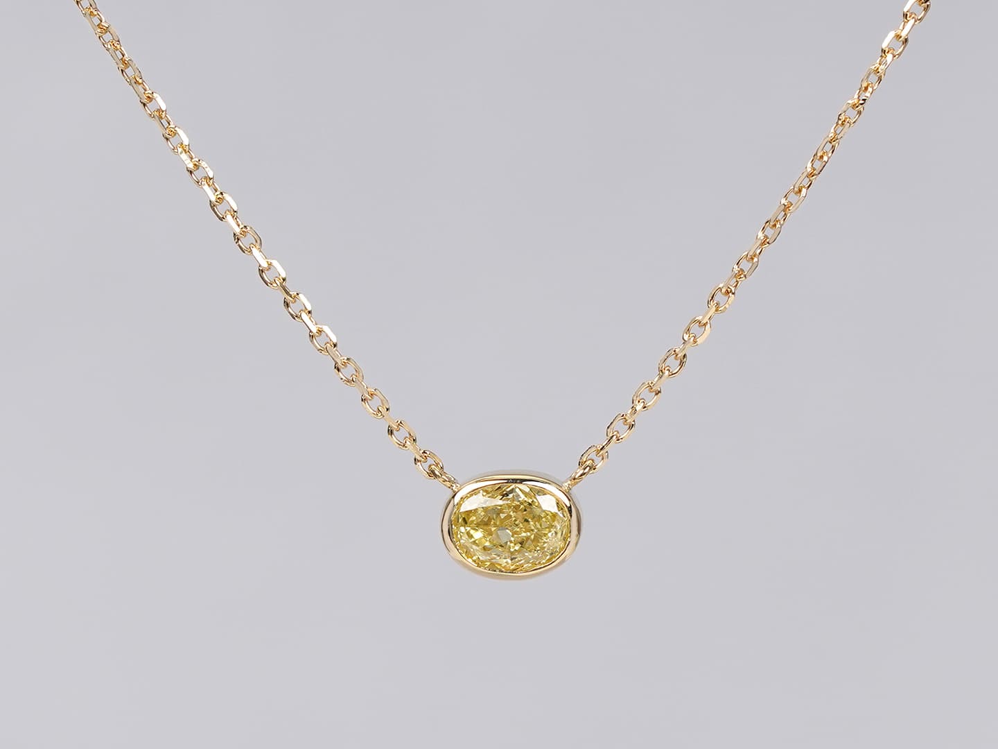 Yellow Diamond Necklace 0 21 イエローダイヤモンド