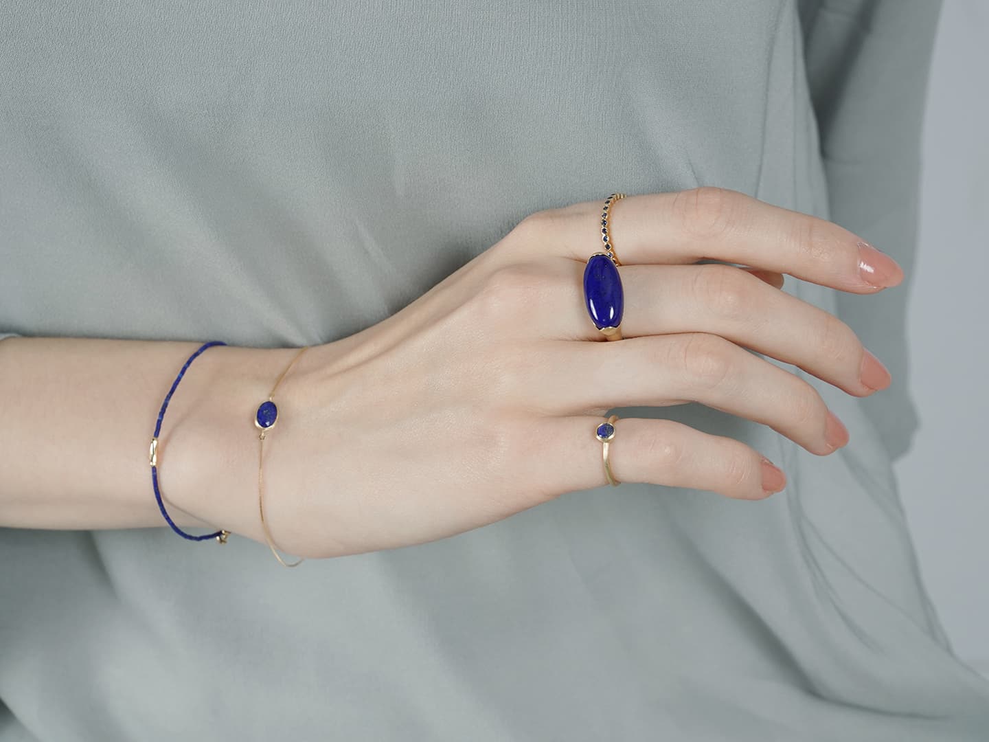 Lapis lazuli volume ring /ラピスラズリ | Hariqua-パワーストーンジュエリー-