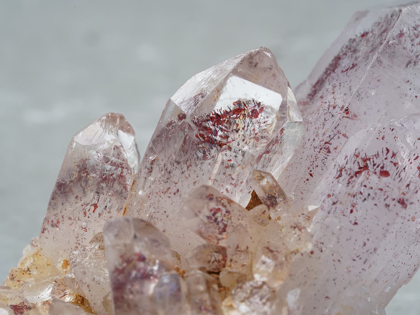 Phantom lepidocrocite in quartz 94.8g /レピドクロサイト・イン・クォーツ
