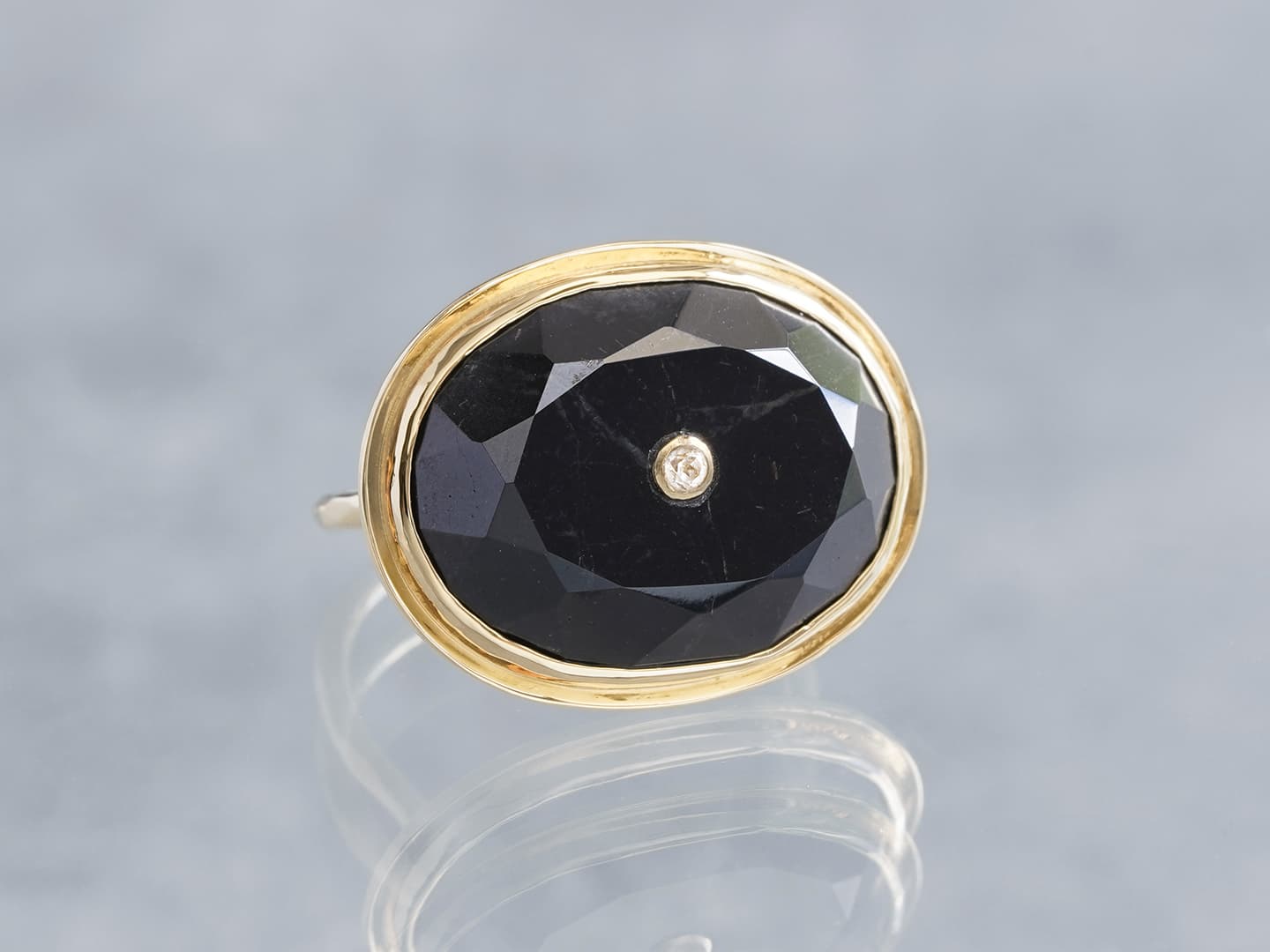 Black silica × Phenakite ring 11.51 /ブラックシリカ、フェナカイト