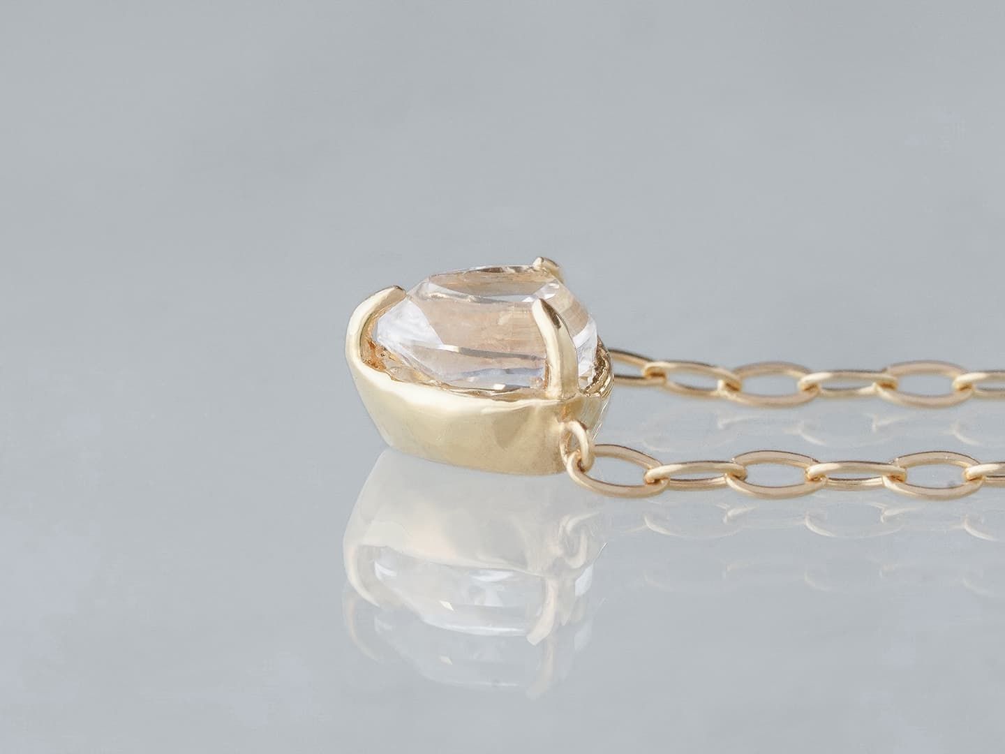 Lemurianseed quartz trilliant necklace /レムリアンシードクォーツ 
