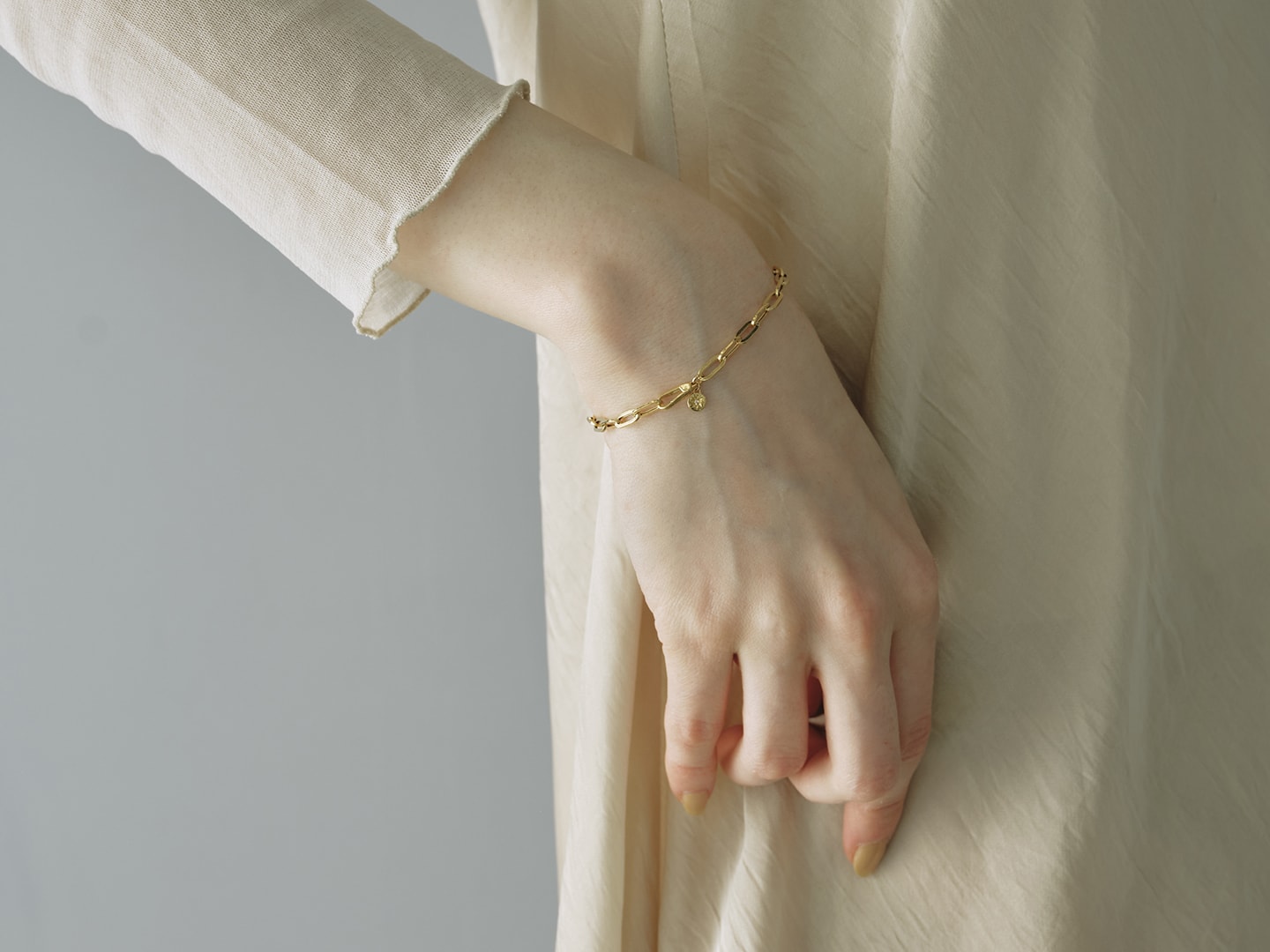 Big chain bracelet / necklace K18 [受注生産]. | Hariqua