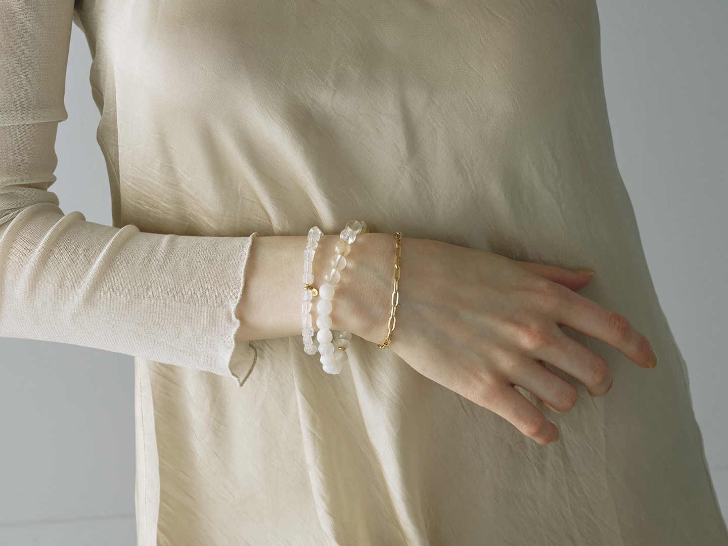Big chain bracelet / necklace K18 [受注生産] | Hariqua 