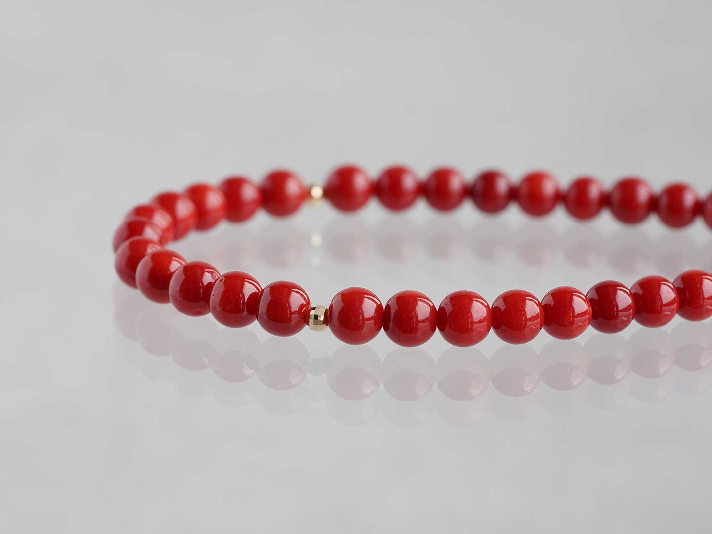 Red coral bracelet /赤珊瑚（コーラル） | Hariqua-パワーストーン