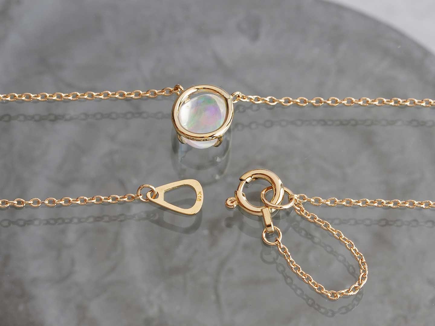 Water opal necklace 0.67 /ウォーターオパール | Hariqua 