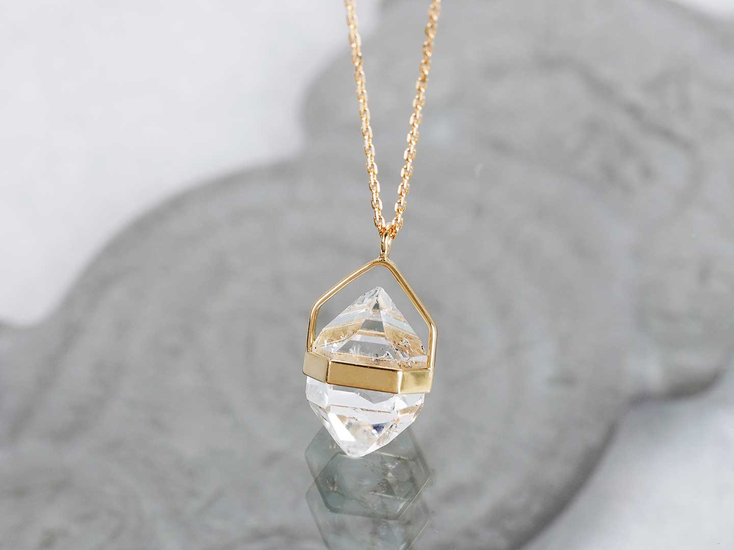 Herkimer diamond necklace 6.15 /ハーキマーダイヤモンド | Hariqua-パワーストーンジュエリー-