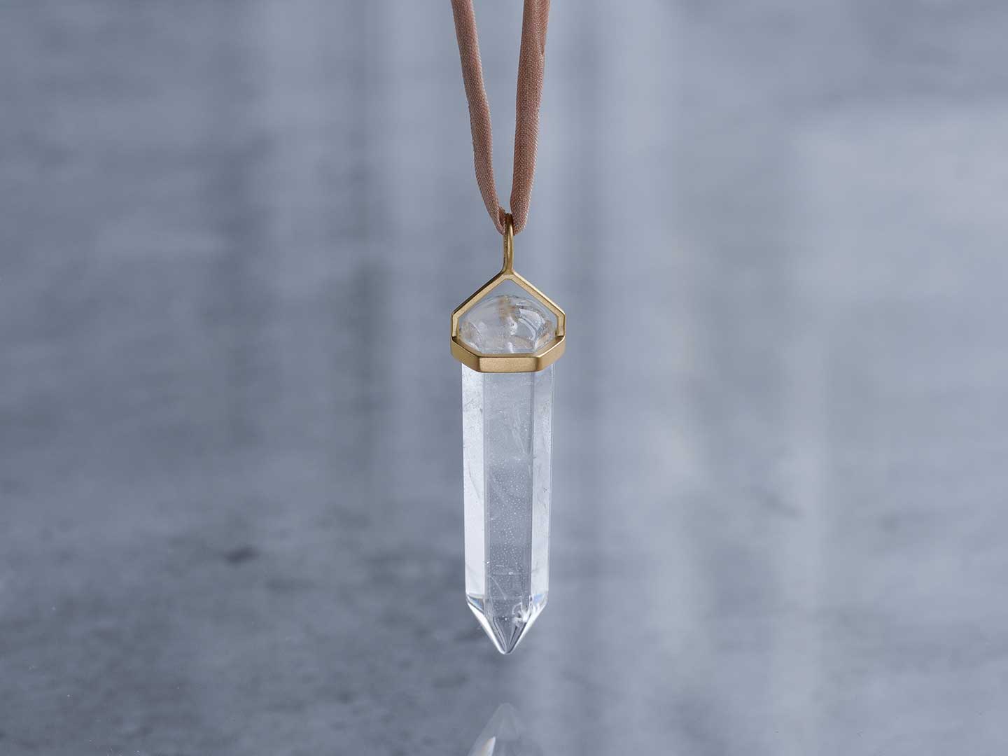 Azeztulite pendulum necklace /アゼツライト | Hariqua
