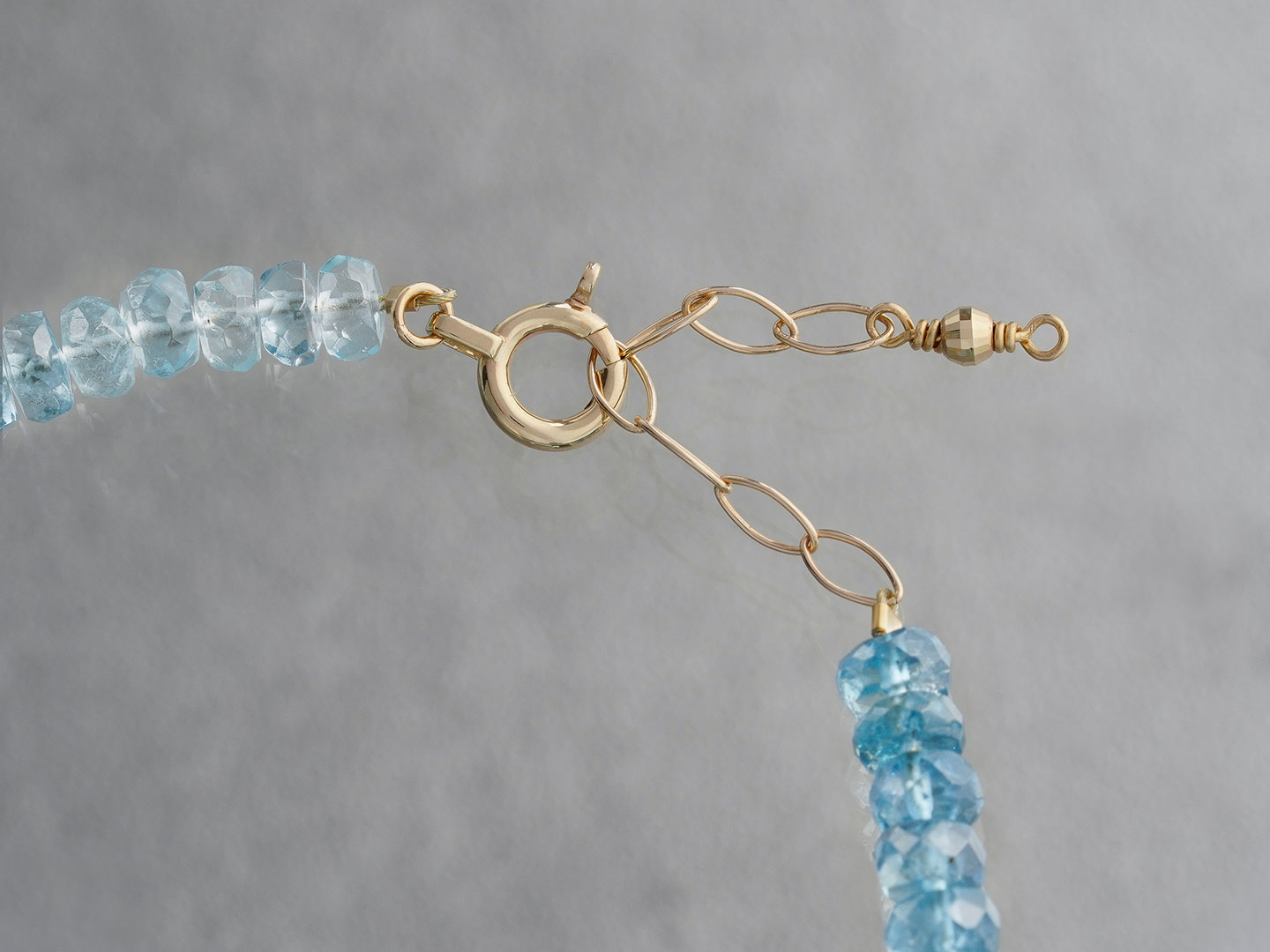 Aquamarine gradation bracelet /アクアマリン | Hariqua 