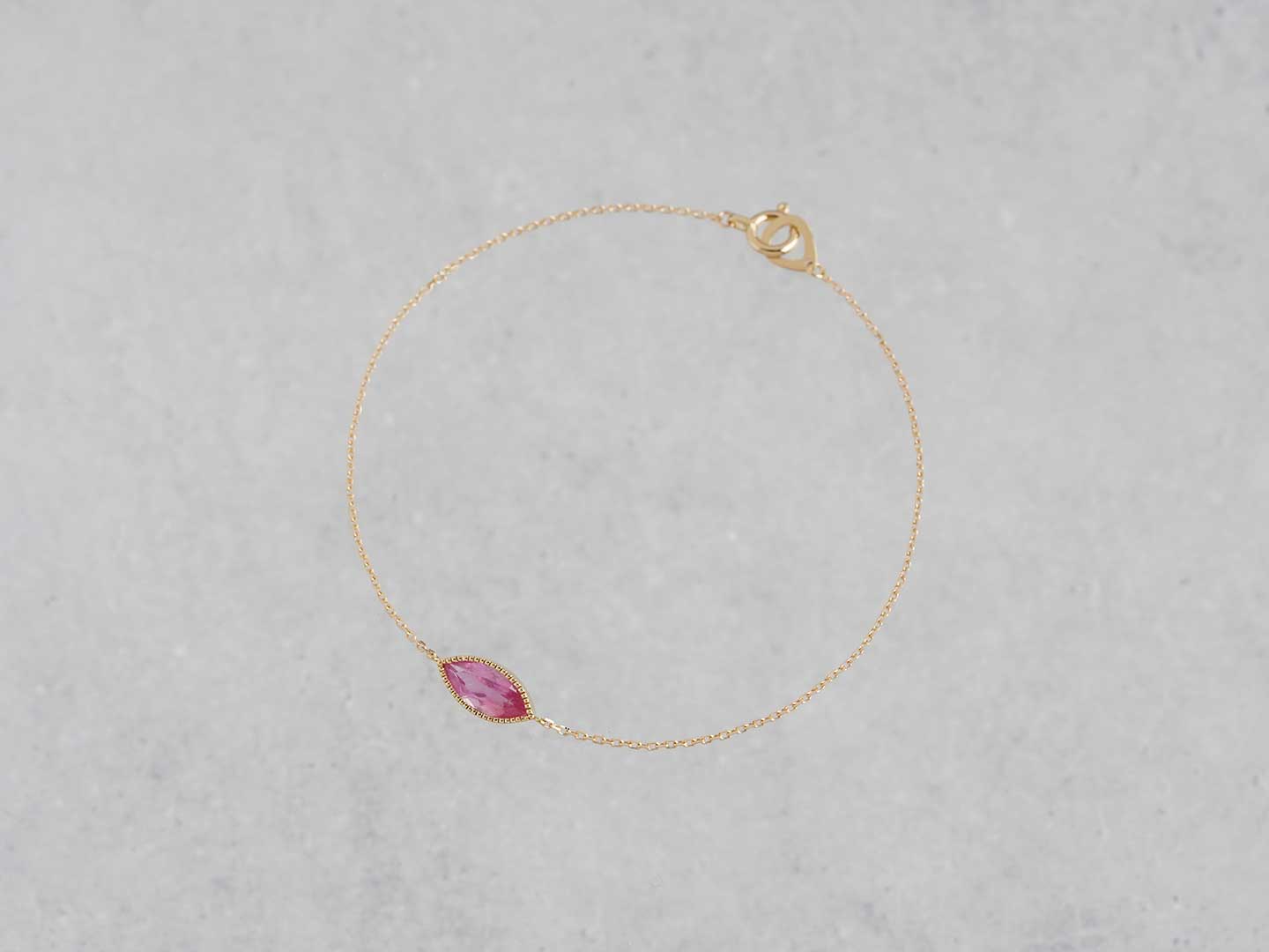 Pink sapphire bracelet 0.93 /ピンクサファイア | Hariqua ...