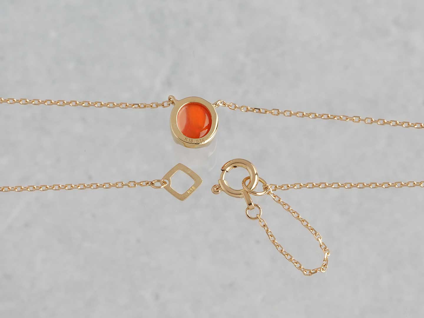 Fire opal necklace 0.55 /ファイアオパール | Hariqua-パワーストーン