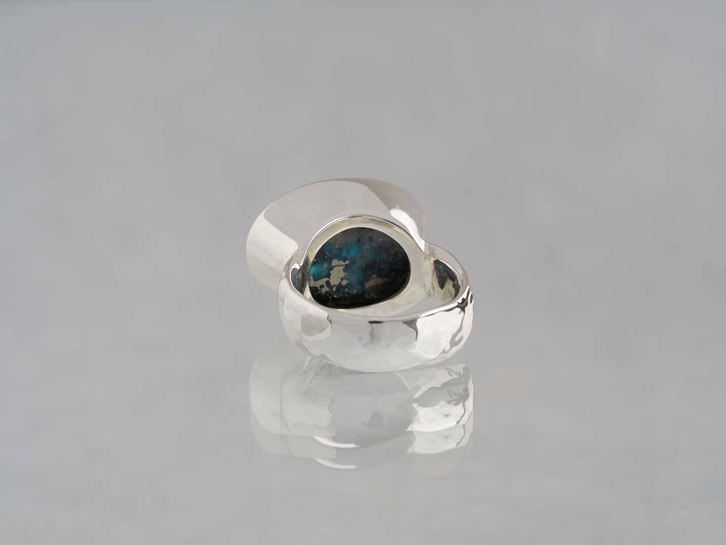 Turquoise × Pyrite silver ring 17.21 /ターコイズ、パイライト