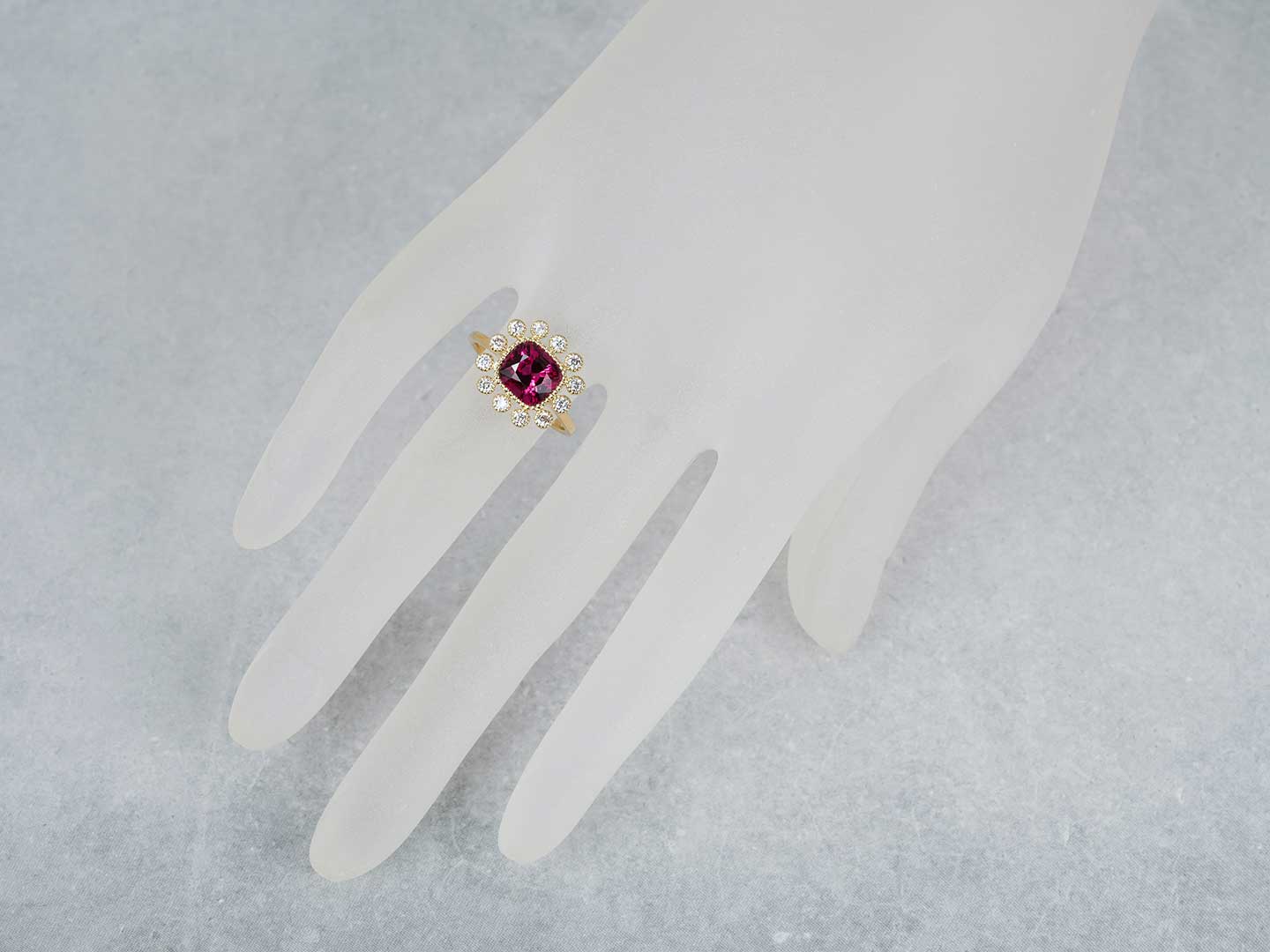 Red spinel × Diamond ring 2.61 /レッドスピネル、ダイヤモンド