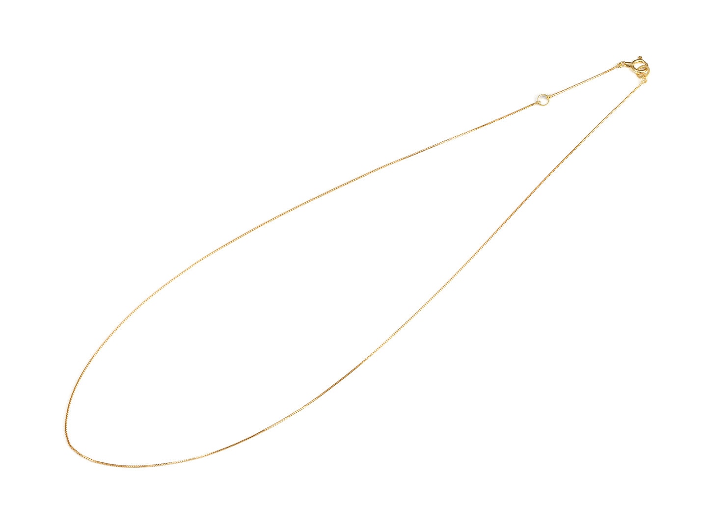 18K gold Venetian chain 40cm | Hariqua-パワーストーンジュエリー-